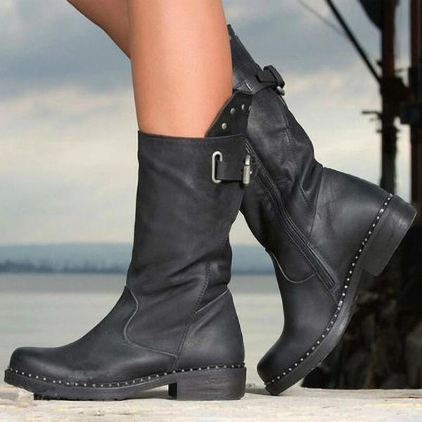 boots women mid-calf low heels shoes woman vintage pu leather autumn warm matin shoe chaussures femme zapatos mujer sapato nh085, Black
boots women mid-calf low heels shoes woman vintage pu leather autumn warm matin shoe chaussures femme zapatos mujer sapato nh085, Black