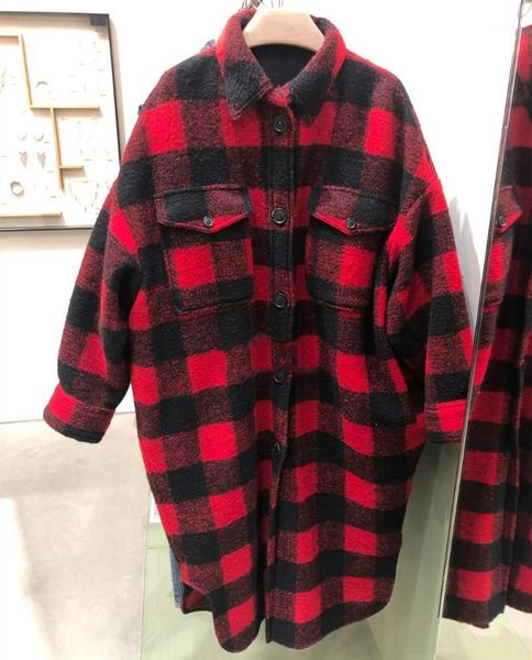 women wool blend contrgst plaid long sleeve lapel woolen oversized coat1, Black
women wool blend contrgst plaid long sleeve lapel woolen oversized coat1, Black