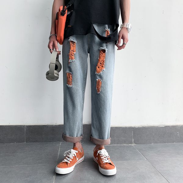 2020 brem men's denies blue clothes distressed hip hop jogger pants harem streetwear man's slacks torn jeans
2020 brem men's denies blue clothes distressed hip hop jogger pants harem streetwear man's slacks torn jeans