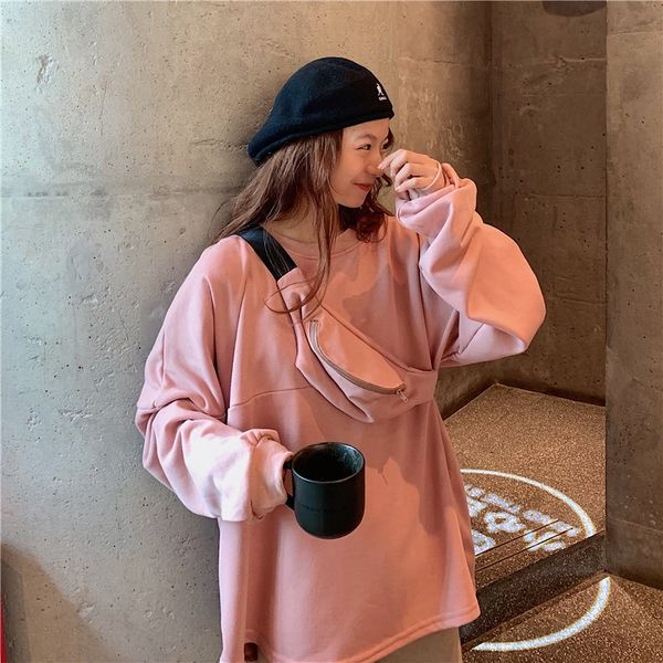 uknby suit autumn new large korean style solid color sweet student loose sweater size slimming long fashion sweater running bag 2020 sleeve, Black
uknby suit autumn new large korean style solid color sweet student loose sweater size slimming long fashion sweater running bag 2020 sleeve, Black