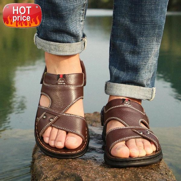 summer sandals men leather classic sandals slipper outdoor sneaker beach rubber flip flops men water trekking #zf6a
summer sandals men leather classic sandals slipper outdoor sneaker beach rubber flip flops men water trekking #zf6a