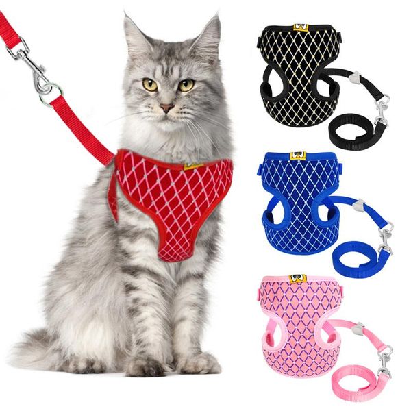 mesh cat harness and leash set rhinestone breathable cat collar harnesses vest pet traction for small medium dog puppy
mesh cat harness and leash set rhinestone breathable cat collar harnesses vest pet traction for small medium dog puppy
