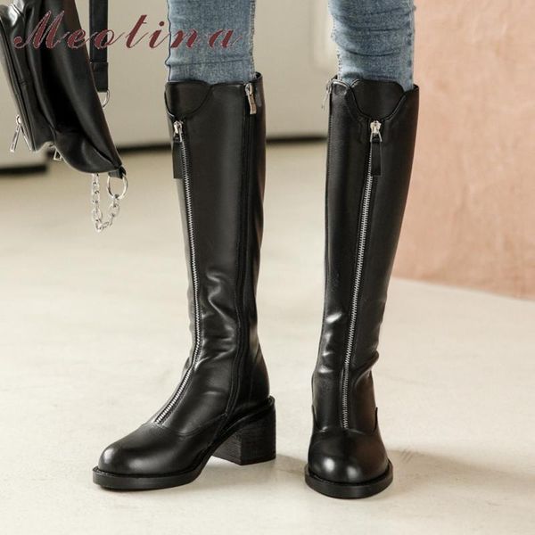 meotina knee high boots women shoes real leather high heel long boots zipper block heels fashion lady autumn winter black
meotina knee high boots women shoes real leather high heel long boots zipper block heels fashion lady autumn winter black