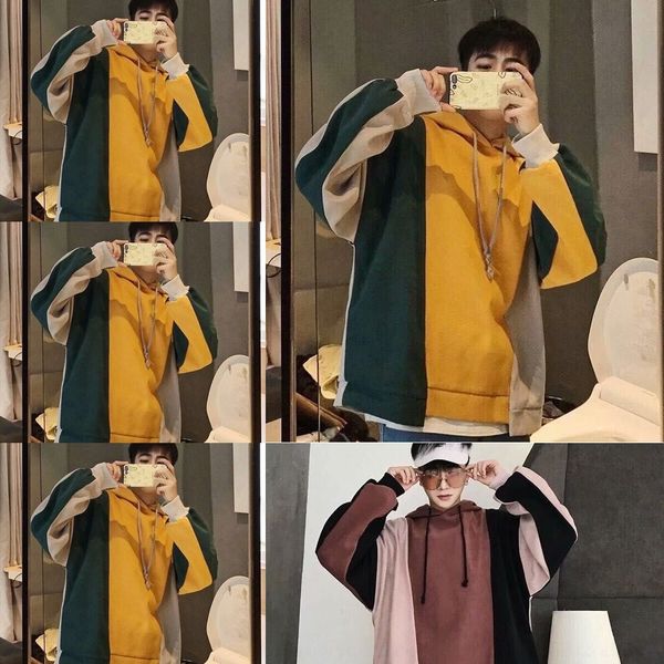 ceq24 boysbf sweaterhooded мужской корейский стиль сшивание студент топ sweatercoat свитер мужской верхней одежды осень осень модный свитер, Black
ceq24 boysbf sweaterhooded мужской корейский стиль сшивание студент топ sweatercoat свитер мужской верхней одежды осень осень модный свитер, Black