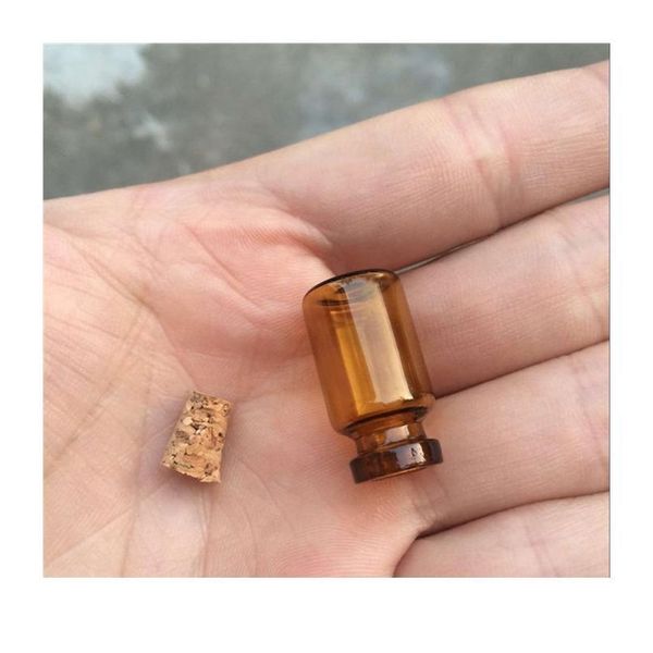 13*24*6mm 1ml mini amber glass bottles with cork empty tiny glass vials jars small wishing bottle 100pcs/lot bbyrhy
13*24*6mm 1ml mini amber glass bottles with cork empty tiny glass vials jars small wishing bottle 100pcs/lot bbyrhy