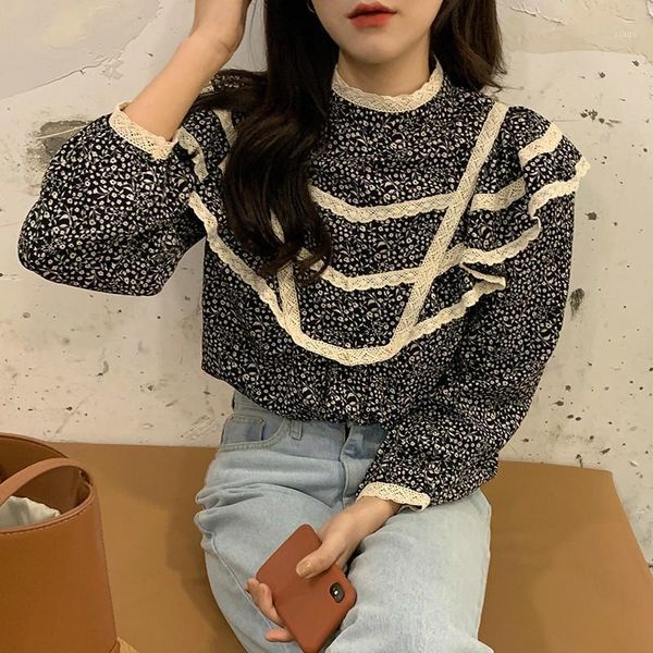 ezgaga patchwork shirts women chic autumn vintage o-neck floral printed lace ruffles long sleeve ladies loose casual1, White
ezgaga patchwork shirts women chic autumn vintage o-neck floral printed lace ruffles long sleeve ladies loose casual1, White