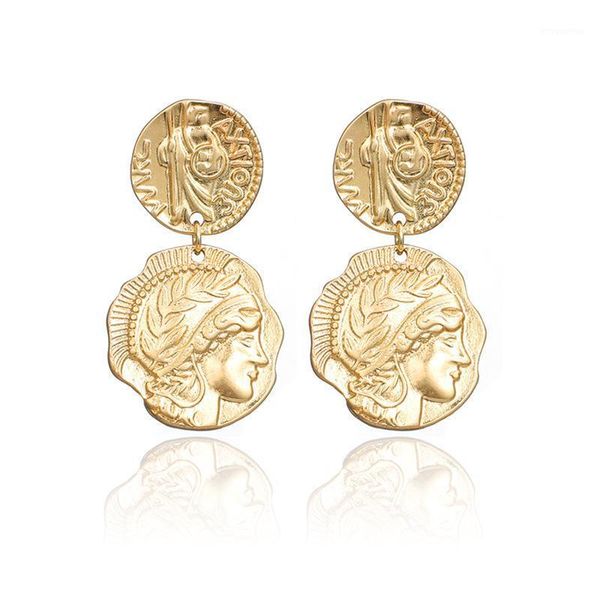 new individuality irregular ethnic style metal texture earrings simple retro round character letter portrait earrings1, Silver
new individuality irregular ethnic style metal texture earrings simple retro round character letter portrait earrings1, Silver