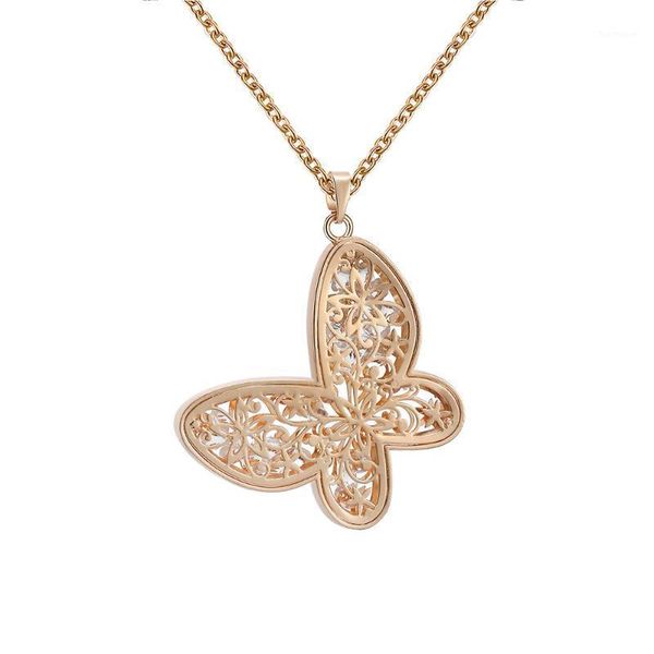 charm stainless steel necklace for woman gold silvery 3d butterfly pendant built-in crystal sweater chain long necklaces jewelry1, Silver
charm stainless steel necklace for woman gold silvery 3d butterfly pendant built-in crystal sweater chain long necklaces jewelry1, Silver