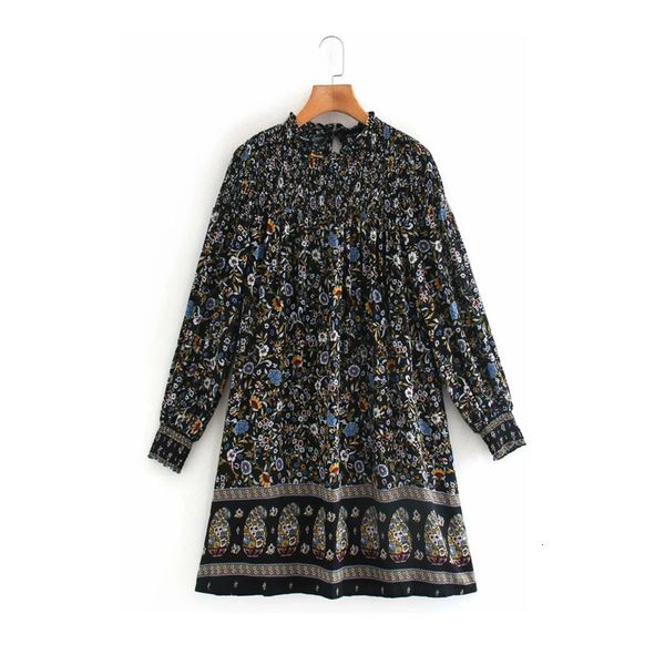2021 new women black print mini dress woman vintage elastic o-neck long sleeve back buttoned loose laddies casual dresses 9yuu, Black;gray
2021 new women black print mini dress woman vintage elastic o-neck long sleeve back buttoned loose laddies casual dresses 9yuu, Black;gray