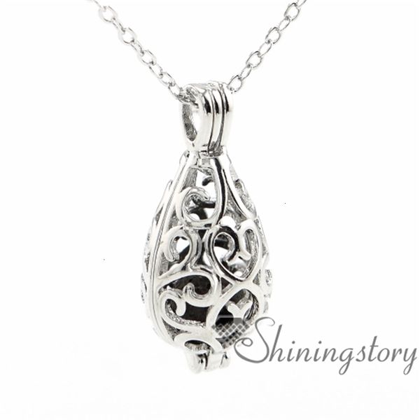 openwork perfume oil essential wholesale beautyteardrop diffuser necklace aromatherapy jewelry diffuse, Silver
openwork perfume oil essential wholesale beautyteardrop diffuser necklace aromatherapy jewelry diffuse, Silver