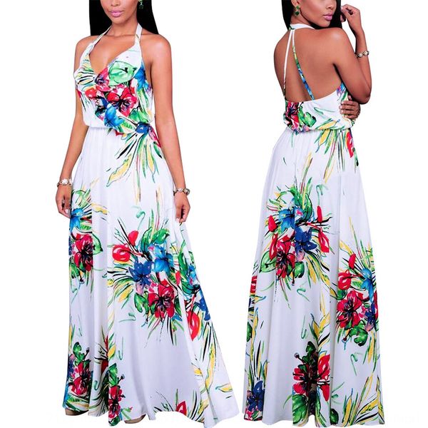 new women's deep v hanging neck open dress beach skirt beach skirt back printed dress cybio, Black;gray
new women's deep v hanging neck open dress beach skirt beach skirt back printed dress cybio, Black;gray