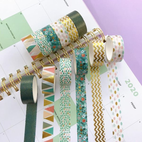 5Pieces/Lot 6pcs/set Foil Washi Tape 15mm*2m Scrapbooking Adhesive Deco Japanese Stationery Masking Washi Tape Office Supplies Adhesiv 2016
5Pieces/Lot 6pcs/set Foil Washi Tape 15mm*2m Scrapbooking Adhesive Deco Japanese Stationery Masking Washi Tape Office Supplies Adhesiv 2016