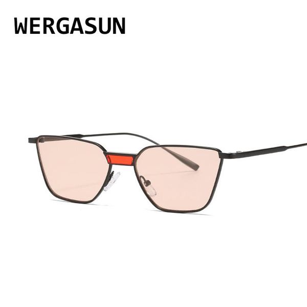 sunglasses wergasun brand designer cateye women vintage metal glasses for mirror retro lunette de soleil femme uv400, White;black
sunglasses wergasun brand designer cateye women vintage metal glasses for mirror retro lunette de soleil femme uv400, White;black