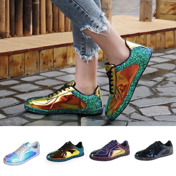 sneakers women plateform glitter shinny bling shoes fashion casual woman lady ballet flats sneakers zapatos de mujer 1.17, Black
sneakers women plateform glitter shinny bling shoes fashion casual woman lady ballet flats sneakers zapatos de mujer 1.17, Black