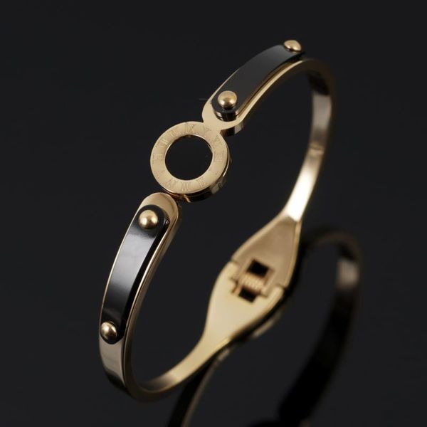 vintage rivet with roman numerals black shell spring bracelet for men women stainless steel punk men's bangles jewelry gifts
vintage rivet with roman numerals black shell spring bracelet for men women stainless steel punk men's bangles jewelry gifts