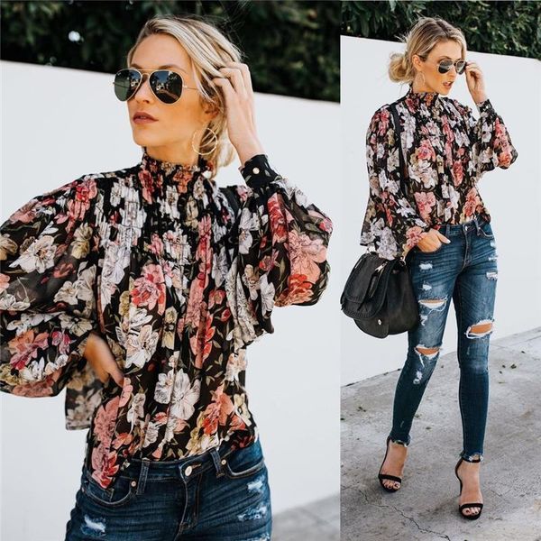 pullover women chiffon shirt 2019 autumn flower print high collar vintage bishop sleeve ladies blouse casual roupas feminina top, White
pullover women chiffon shirt 2019 autumn flower print high collar vintage bishop sleeve ladies blouse casual roupas feminina top, White