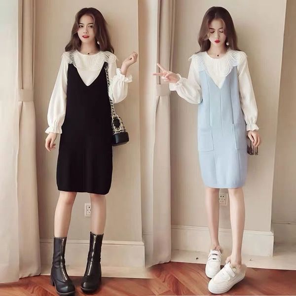 pi681 big style women's early autumn early little style fat new sister skirt dress suit dress looks thin foreign size two piece suit sk, White;black
pi681 big style women's early autumn early little style fat new sister skirt dress suit dress looks thin foreign size two piece suit sk, White;black