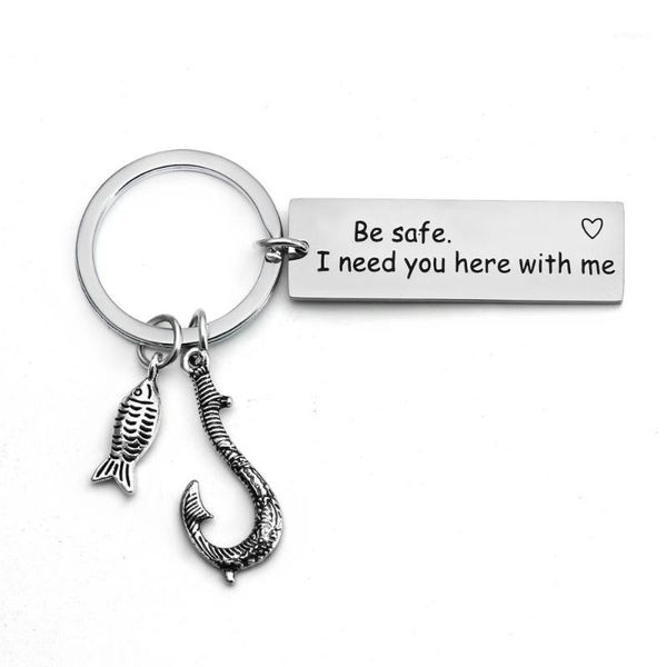 keychains fish hook fishing keychain stainless steel be safe i need you here with me heart keyring dad family bff father's day xmas gif, Silver
keychains fish hook fishing keychain stainless steel be safe i need you here with me heart keyring dad family bff father's day xmas gif, Silver