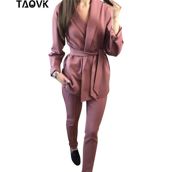 taovk office lady pant suits women's costume belt blazer and pencil pants two piece outfits femme ensemble pantsuit spring lj201117, White
taovk office lady pant suits women's costume belt blazer and pencil pants two piece outfits femme ensemble pantsuit spring lj201117, White
