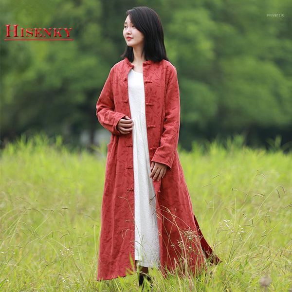 hisenky spring autumn coat women loose vintage casual trench coat long windbreaker cotton linen overcoat jacquard dust1, Tan;black
hisenky spring autumn coat women loose vintage casual trench coat long windbreaker cotton linen overcoat jacquard dust1, Tan;black