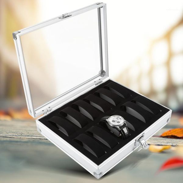 aluminum rectangle watch jewellery display storage organizer box case new 1pc 6/12 grid slots watch storage box1, Black;blue
aluminum rectangle watch jewellery display storage organizer box case new 1pc 6/12 grid slots watch storage box1, Black;blue