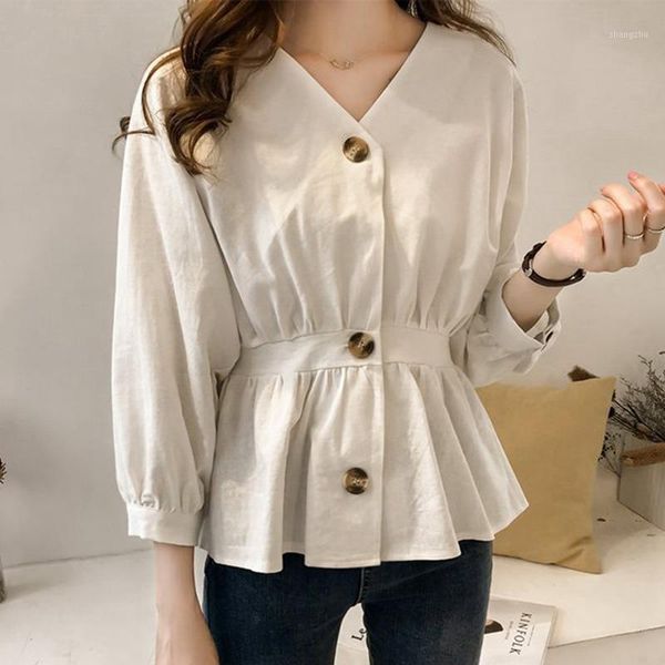 women solid color slim button blouse fashion long sleeve v neck shirt casual blouses1, White
women solid color slim button blouse fashion long sleeve v neck shirt casual blouses1, White