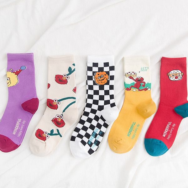chunqiu women's street women's socks in the spring and autumn of 20 yearscouple cartoon men and women hip hop skateboard sesame st, Black
chunqiu women's street women's socks in the spring and autumn of 20 yearscouple cartoon men and women hip hop skateboard sesame st, Black