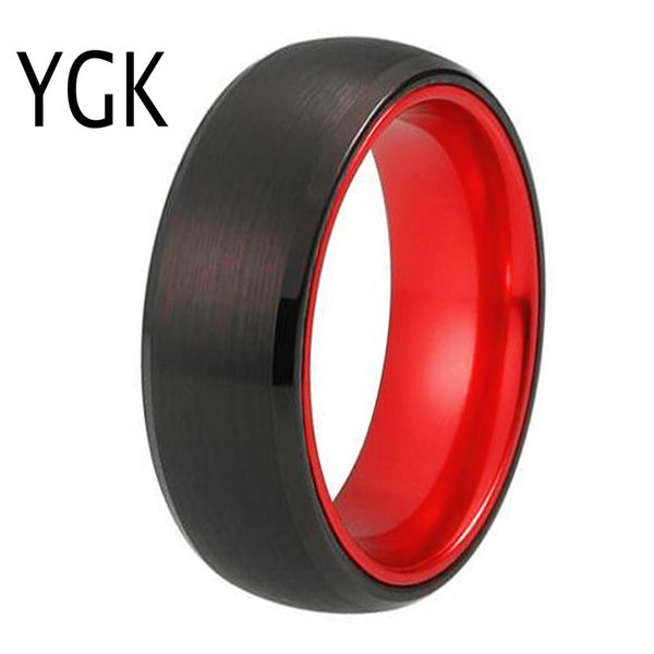 classic wedding rings for women men's tungsten ring black tungsten with red aluminum engagement ring engraving ring 201006, Golden;silver
classic wedding rings for women men's tungsten ring black tungsten with red aluminum engagement ring engraving ring 201006, Golden;silver
