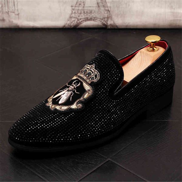 pointed 2022 toe embroidery flat shoes for men male wedding dress prom homecoming zapatos hombre vestir 38-44, Black
pointed 2022 toe embroidery flat shoes for men male wedding dress prom homecoming zapatos hombre vestir 38-44, Black