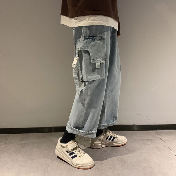 cec tooling jeans fashion brand loose and versatile hip hop ruffian handsome straight tube wide leg casual men's pants, Black
cec tooling jeans fashion brand loose and versatile hip hop ruffian handsome straight tube wide leg casual men's pants, Black