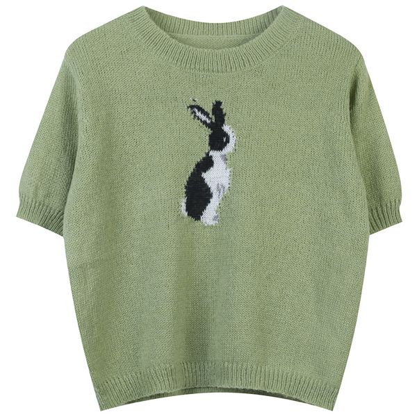 213 2022 milan runway spring summer brand same style sweater short sleeve crew neck green pullover womens mingmei, White;black
213 2022 milan runway spring summer brand same style sweater short sleeve crew neck green pullover womens mingmei, White;black