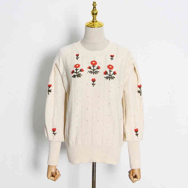 women's sweaters twotwinstyle casual apricot embroidered sweater round neck lantern long sleeve korean fashion female autumn vyfh, White;black
women's sweaters twotwinstyle casual apricot embroidered sweater round neck lantern long sleeve korean fashion female autumn vyfh, White;black