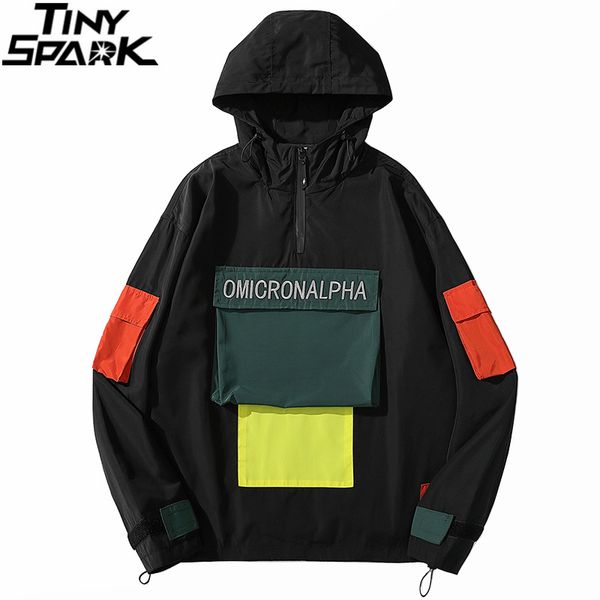 men hip hop streetwear jacket coat color block retro windbreaker jacket harajuku 2020 hooded track jacket zipper outwear pocket, Black;brown
men hip hop streetwear jacket coat color block retro windbreaker jacket harajuku 2020 hooded track jacket zipper outwear pocket, Black;brown