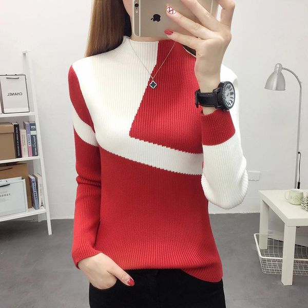 sweater women for winter 2020 fashion autumn patchwork knitted long sleeve pullover female tricot slim fit jumper ropa mujer, White;black
sweater women for winter 2020 fashion autumn patchwork knitted long sleeve pullover female tricot slim fit jumper ropa mujer, White;black