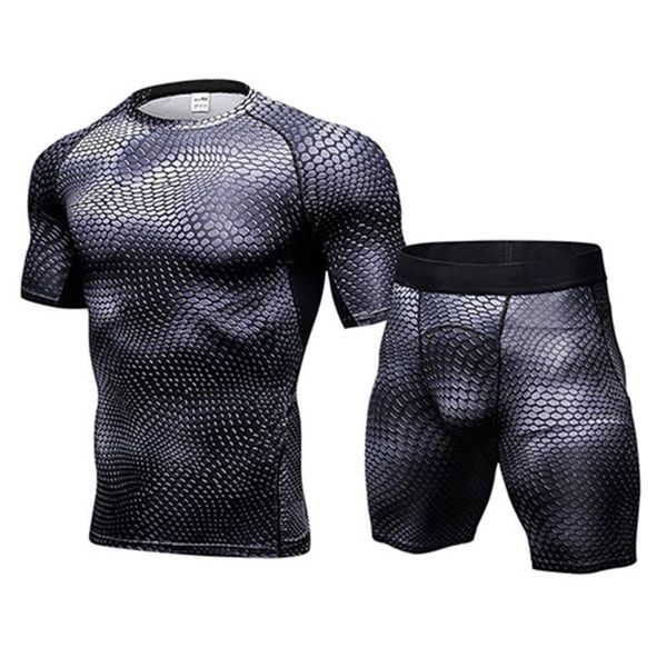running sets sportswear fitness gym compression training sports suits for men quick-drying set shorts tracksuit clothing shirt, Black;blue
running sets sportswear fitness gym compression training sports suits for men quick-drying set shorts tracksuit clothing shirt, Black;blue