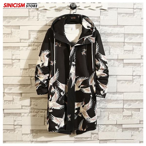 men's jackets sinicism store 2021 mens fashion spring long men chinese style loose jacket male hooded printed coat oversize clothing, Black;brown
men's jackets sinicism store 2021 mens fashion spring long men chinese style loose jacket male hooded printed coat oversize clothing, Black;brown
