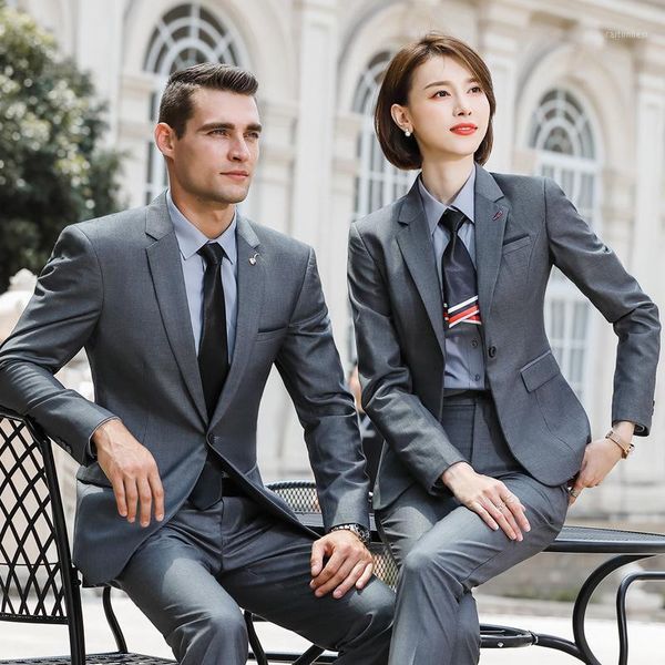 women's two piece pants temperament of the female suit men and women with high-end business attire 4 s shop overalls business1, White
women's two piece pants temperament of the female suit men and women with high-end business attire 4 s shop overalls business1, White