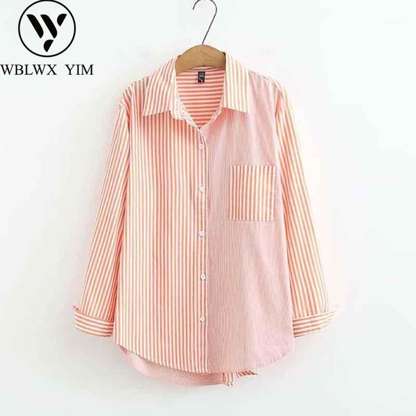 spring striped shirt women fashion pocket lapel long sleeve shirt casual womens and blouses loose irregular long shirts1, White
spring striped shirt women fashion pocket lapel long sleeve shirt casual womens and blouses loose irregular long shirts1, White