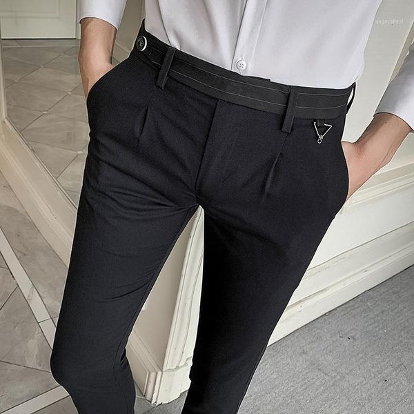 spring and summer new nine-point pants korean trend casual pants hairdresser thin section striped business trousers men1, Black
spring and summer new nine-point pants korean trend casual pants hairdresser thin section striped business trousers men1, Black