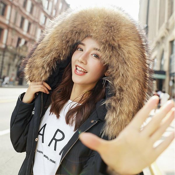 2020 new winter women's down jacket hooded long korean duck down coat large raccoon fur collar thick womens jackets 18015 kj2934, Black
2020 new winter women's down jacket hooded long korean duck down coat large raccoon fur collar thick womens jackets 18015 kj2934, Black