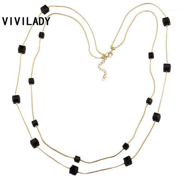 chains vivilady trendy cubic crystal beads long layers snake chain maxi necklaces women femme gold color african costume jewelry gifts1, Silver
chains vivilady trendy cubic crystal beads long layers snake chain maxi necklaces women femme gold color african costume jewelry gifts1, Silver