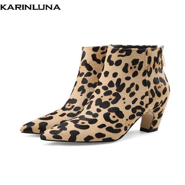 boots karin 2021 horsehair leopard short booties women shoes fashion elegant pointed toe woman ankle, Black
boots karin 2021 horsehair leopard short booties women shoes fashion elegant pointed toe woman ankle, Black