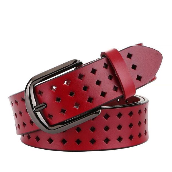 belts real leather for women cowskin genuine belt black alloy pin buckle waist strap jeans coffee soft solid hollow, Black;brown
belts real leather for women cowskin genuine belt black alloy pin buckle waist strap jeans coffee soft solid hollow, Black;brown