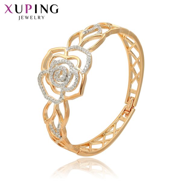 xuping fashion flower shape bangle party temperament for women valentine's day jewelry gifts 52162 0930, Black
xuping fashion flower shape bangle party temperament for women valentine's day jewelry gifts 52162 0930, Black