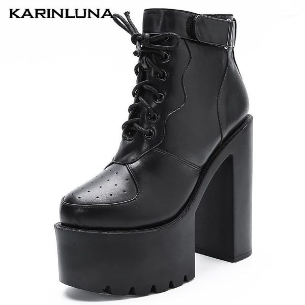 karin new exteme square high heels wholesale autumn winter shoes thick platform lace up ankle boots women1, Black
karin new exteme square high heels wholesale autumn winter shoes thick platform lace up ankle boots women1, Black