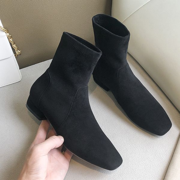 women stretch 2021 flannel fall and winter velvet thickening ladies elastic women's boots fashion 2-color 1 t1gg, Black
women stretch 2021 flannel fall and winter velvet thickening ladies elastic women's boots fashion 2-color 1 t1gg, Black