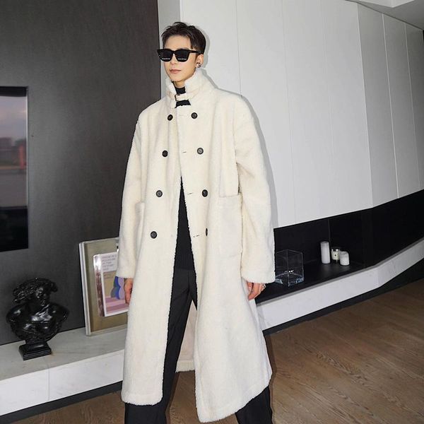 men's trench coats men faux lambswool thick long coat outerwear male streetwear vintage fashion casual windbreaker jacket overcoat, Tan;black
men's trench coats men faux lambswool thick long coat outerwear male streetwear vintage fashion casual windbreaker jacket overcoat, Tan;black
