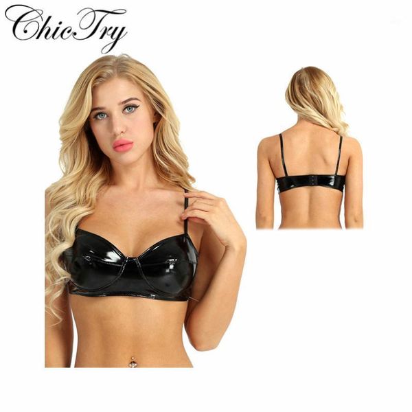 fashion female women lingerie nightwear bra wetlook faux leather wire-no pad bra for raves dances clubwear cosplay1, Red;black
fashion female women lingerie nightwear bra wetlook faux leather wire-no pad bra for raves dances clubwear cosplay1, Red;black