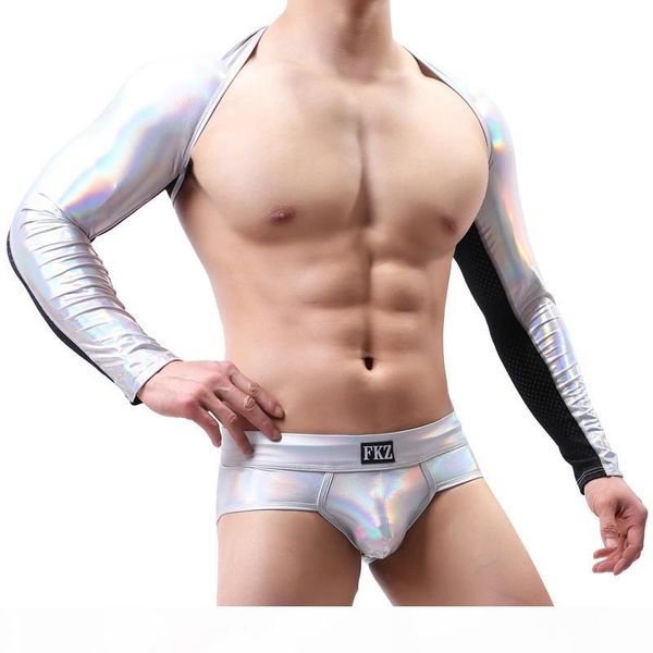 sexy мужские undershirt лоскутная кожа pu arm рукава мужской кожезаменитель arm snug-fitting белье party club stage tops, Black;brown
sexy мужские undershirt лоскутная кожа pu arm рукава мужской кожезаменитель arm snug-fitting белье party club stage tops, Black;brown
