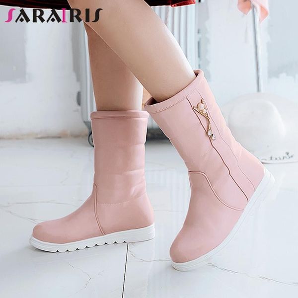new fashion female winter warm fur outdoor sweet concise boots mid calf boots women flat plush metallic shoes woman, Black
new fashion female winter warm fur outdoor sweet concise boots mid calf boots women flat plush metallic shoes woman, Black